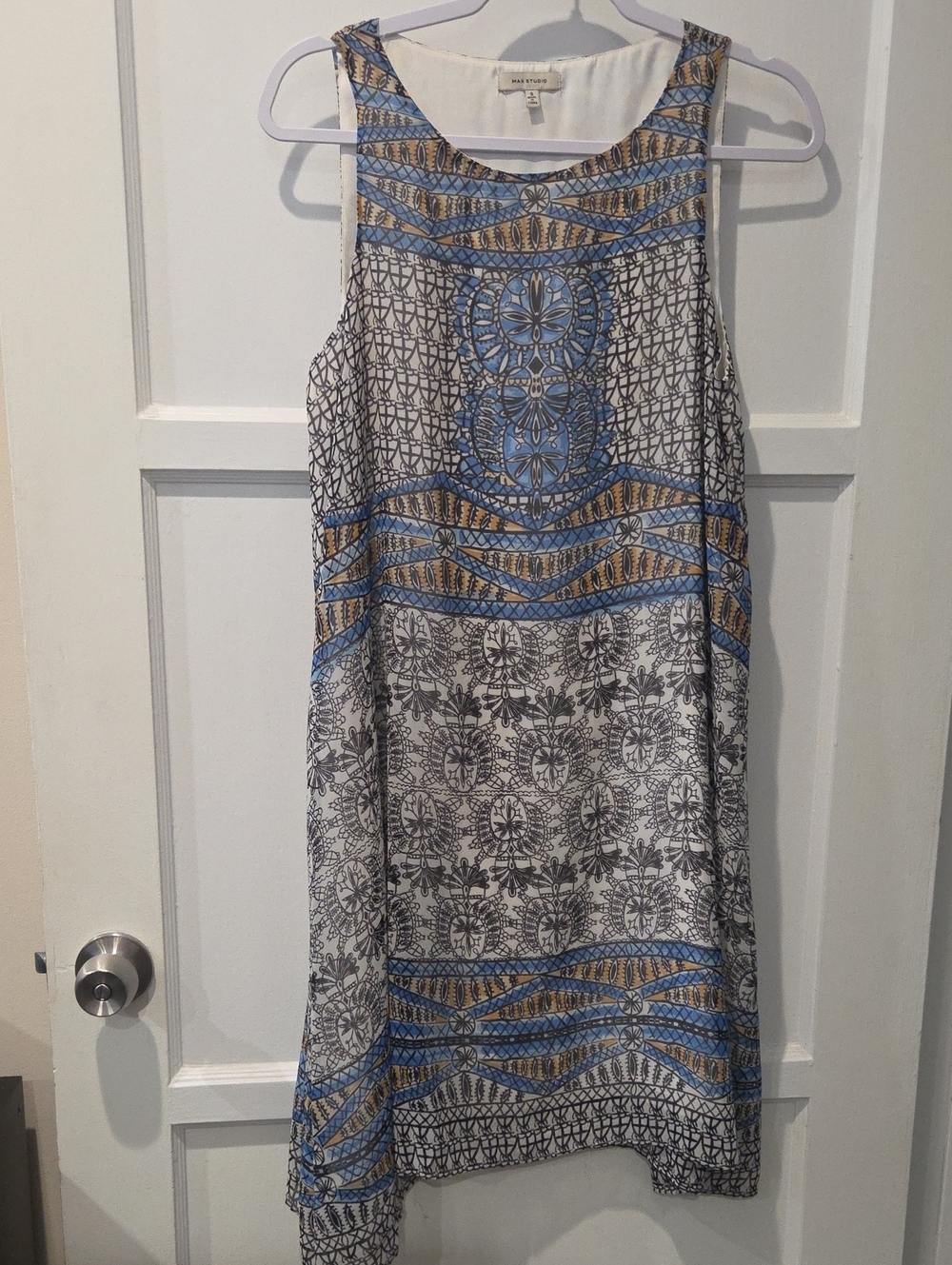 Max Studio sleeveless high-low dress